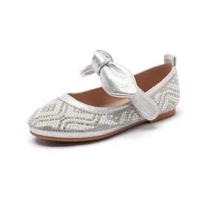 Surprise Price Floral Design Rubber Out Sole Crystal Applique Craft Girls Princess Shoes Summer Spring Lightweight Breathable