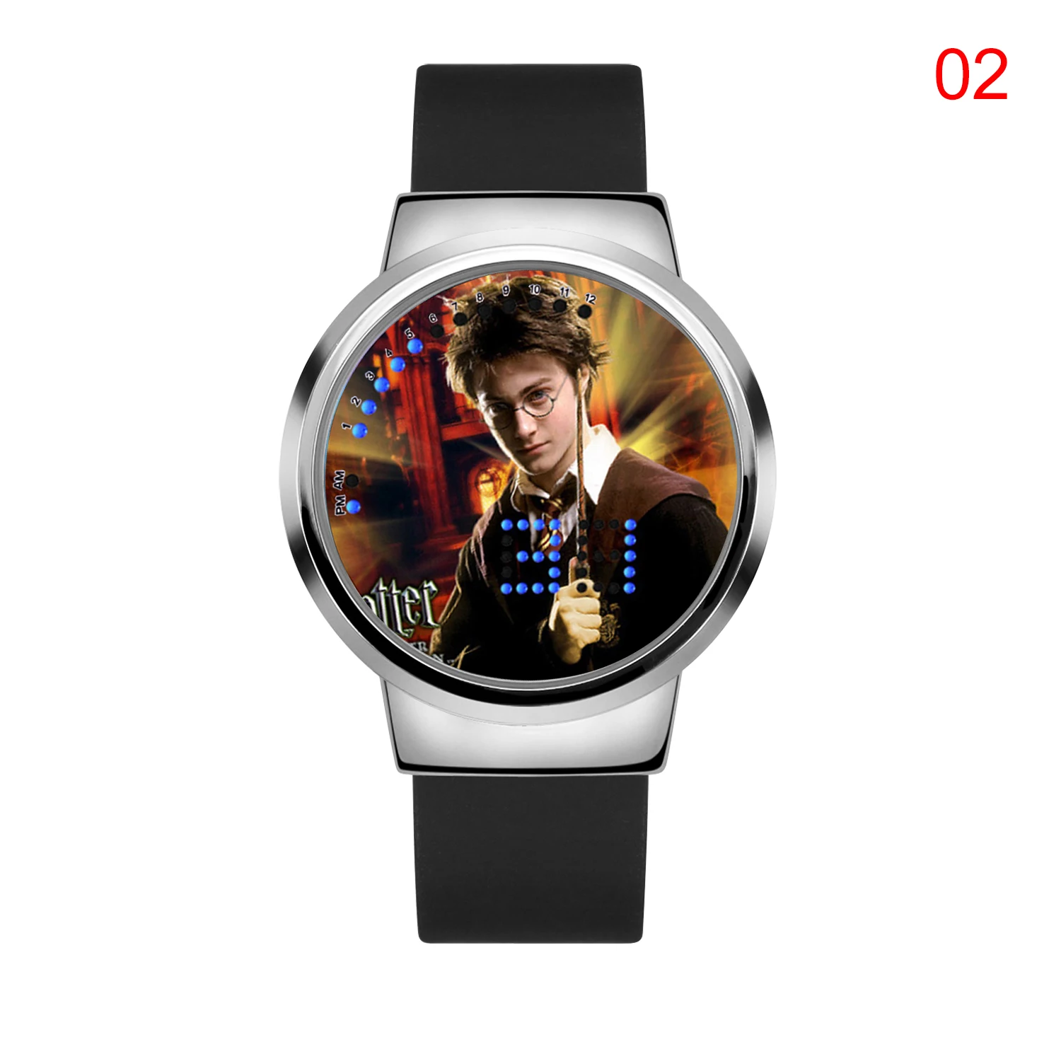 Children's Waterproof Harry Potter Cartoon Digital Watch with LED