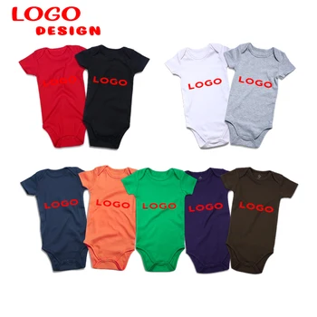 Baby Clothes Unisex Blank Cotton Custom Newborn Boy Clothes Infant Toddler Onsie Baby Bodysuit Short Sleeve baby clothes
