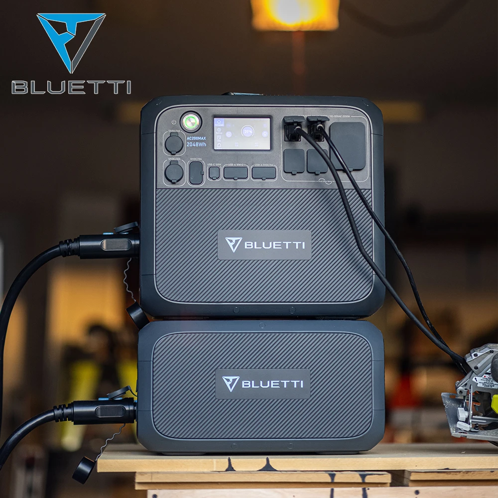 Bluetti High Power Solar Generator for Backup Using Solar Generator Portable  2000w High Power Solar Generator