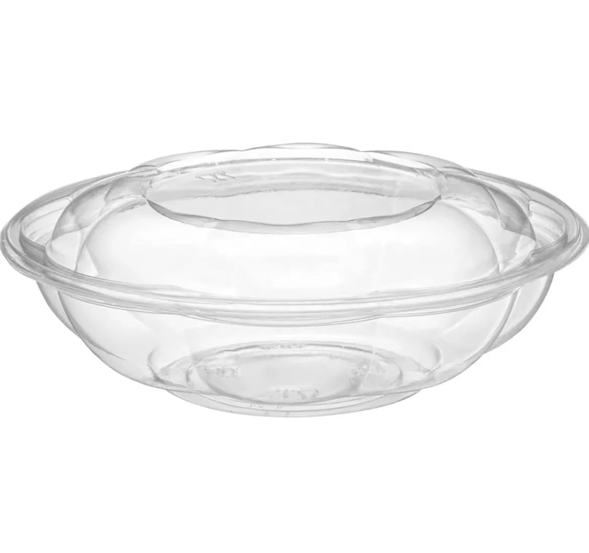 Heavy Duty Clear Disposable Plastic PET Salad Bowl 12oz, 16oz, 24oz, 32oz -  lansinpackaging