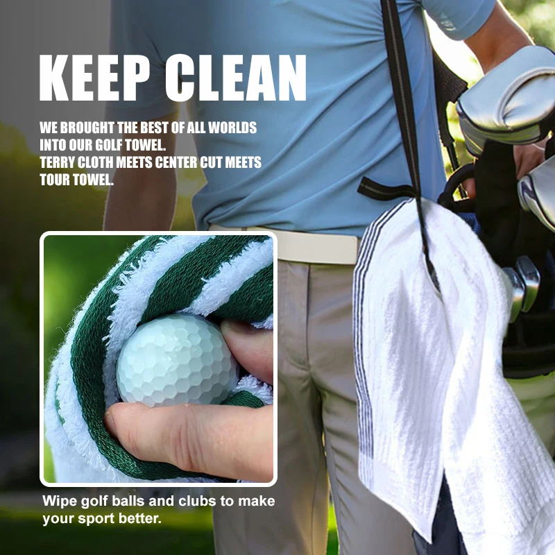 Professional Manufacturer Supplier Stock Caddy Golf Towels Cotton