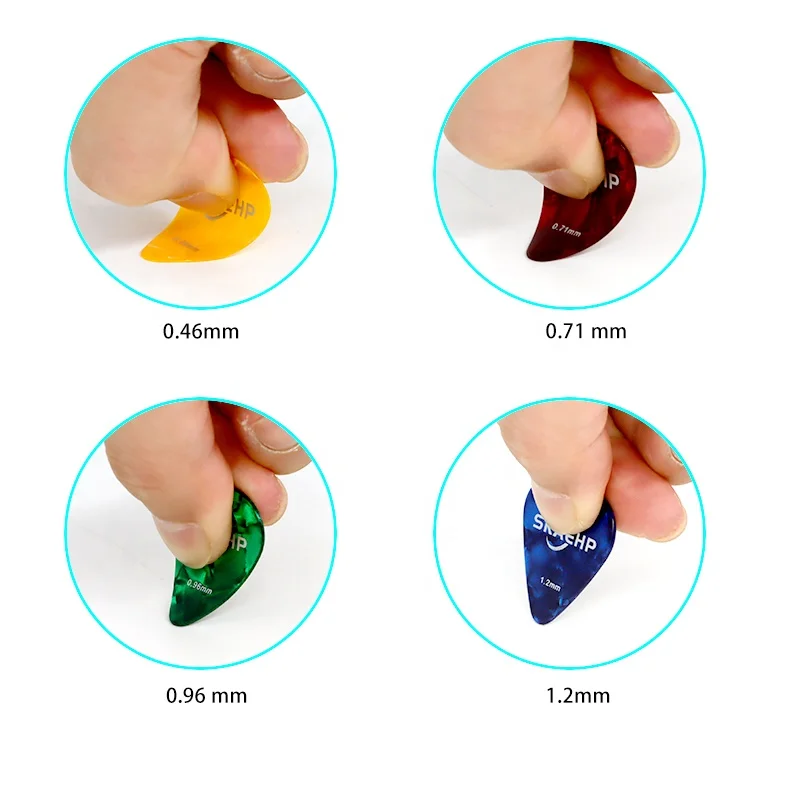 Набор для гитары хорошего качества персонализированный дизайн целлулоидная гитара 16 планшетов в коробке 4 размера