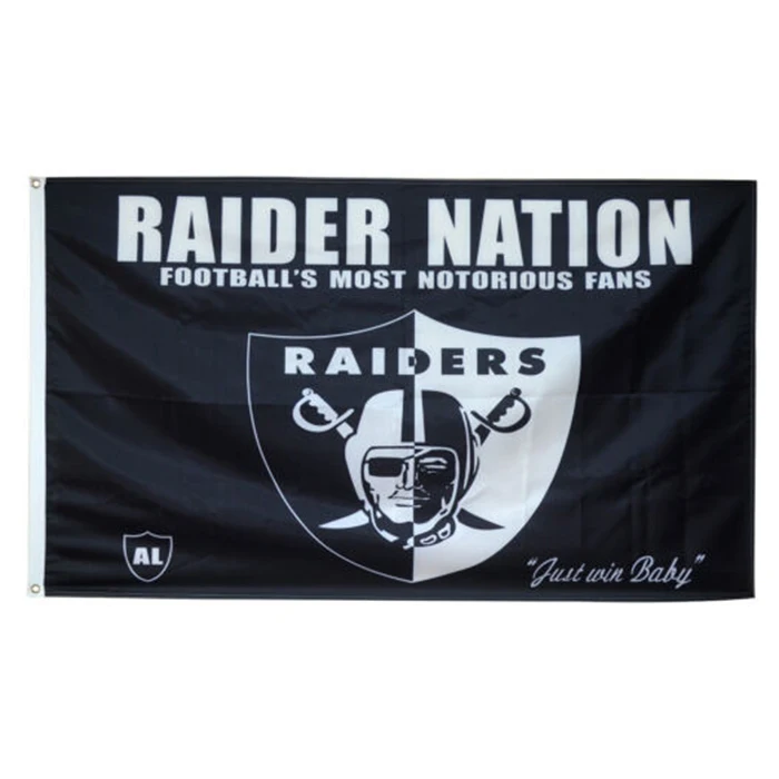 RAIDER NATION 3X5FT FLAG Oakland Raiders 