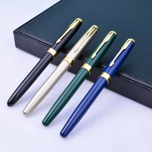 Hot Selling  Luxury  Fashion Bright Business Gift Promotional  Metal Roller Pen with Customized Logo Metal Roller Ink Pen