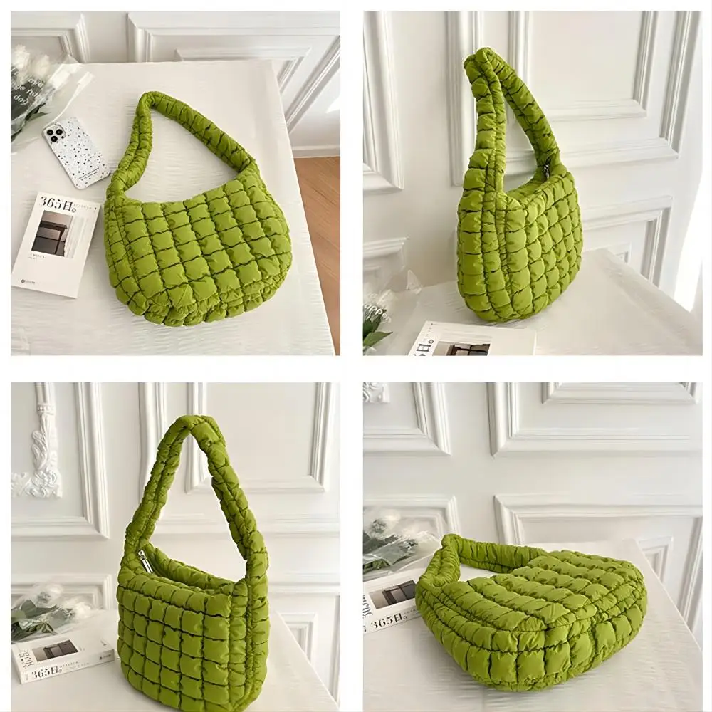 Custom Down Quilted Shoulder Puffer Bag Autumn And Winter Quilt Bag ...