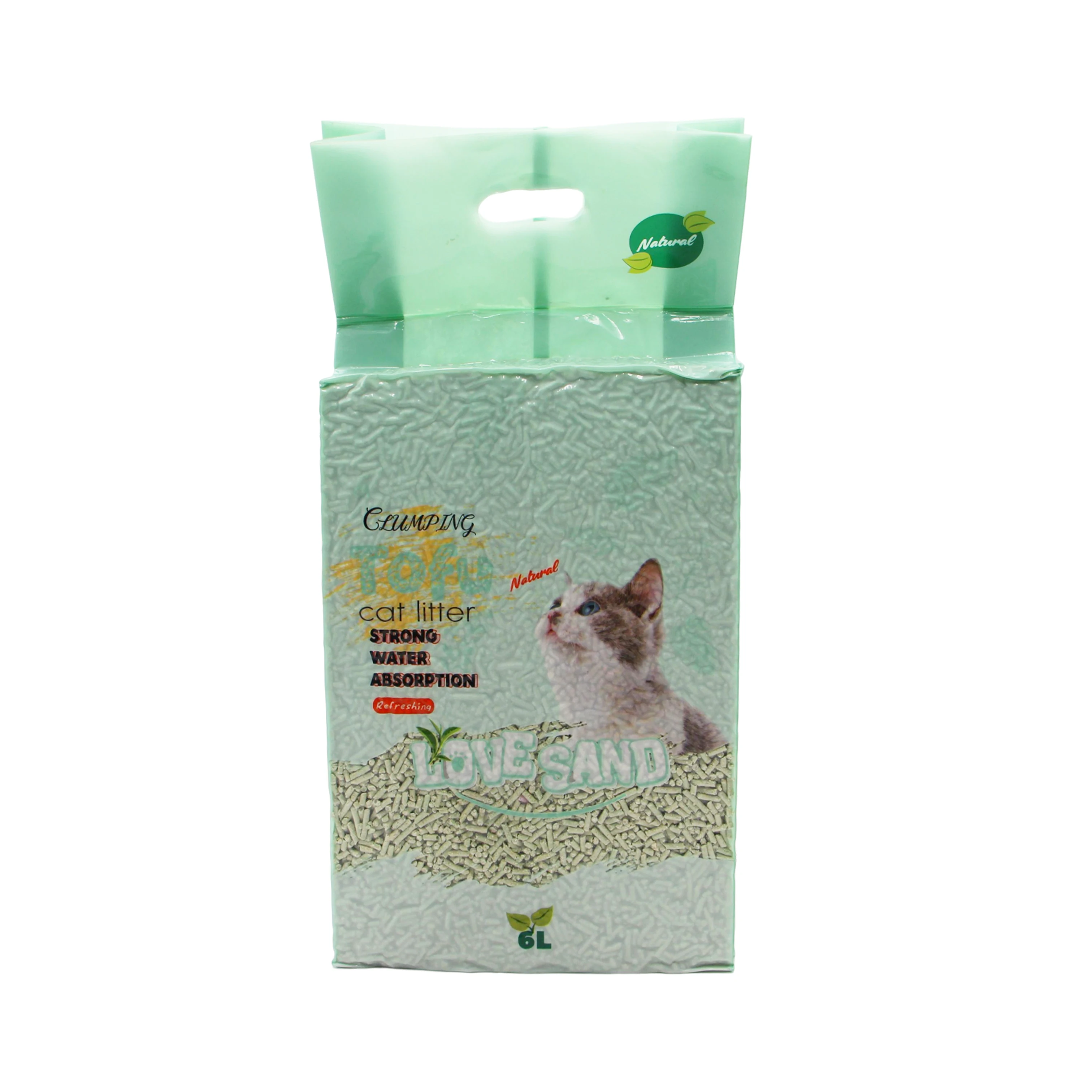 Emily Pets Premium Clumping Cat Litter Natural Green Tea Lavender Tofu