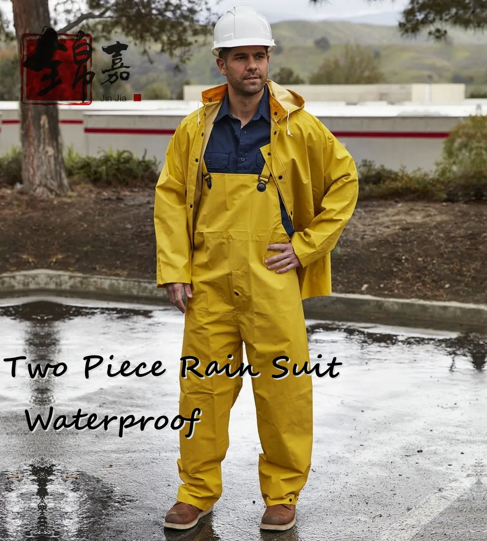 Cheap Price Raincoat Industrial Work Heavy Duty Pvc Rain Suit