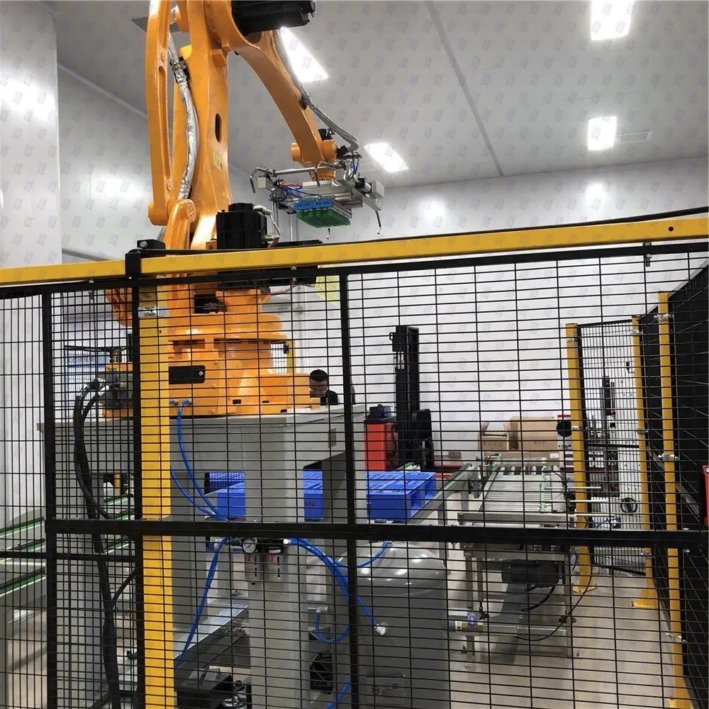 Rito Robot Palletizer Carton Case Palletizer Machine Automatic  for Food Drinking Water Beverage Tin Case