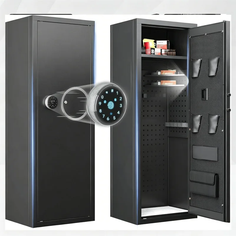 Approved Ilock Large-capacity Heavy-duty Gun Safe Key Lock Electronic Multi-gun Storage Cabinet; Factory-customized Model