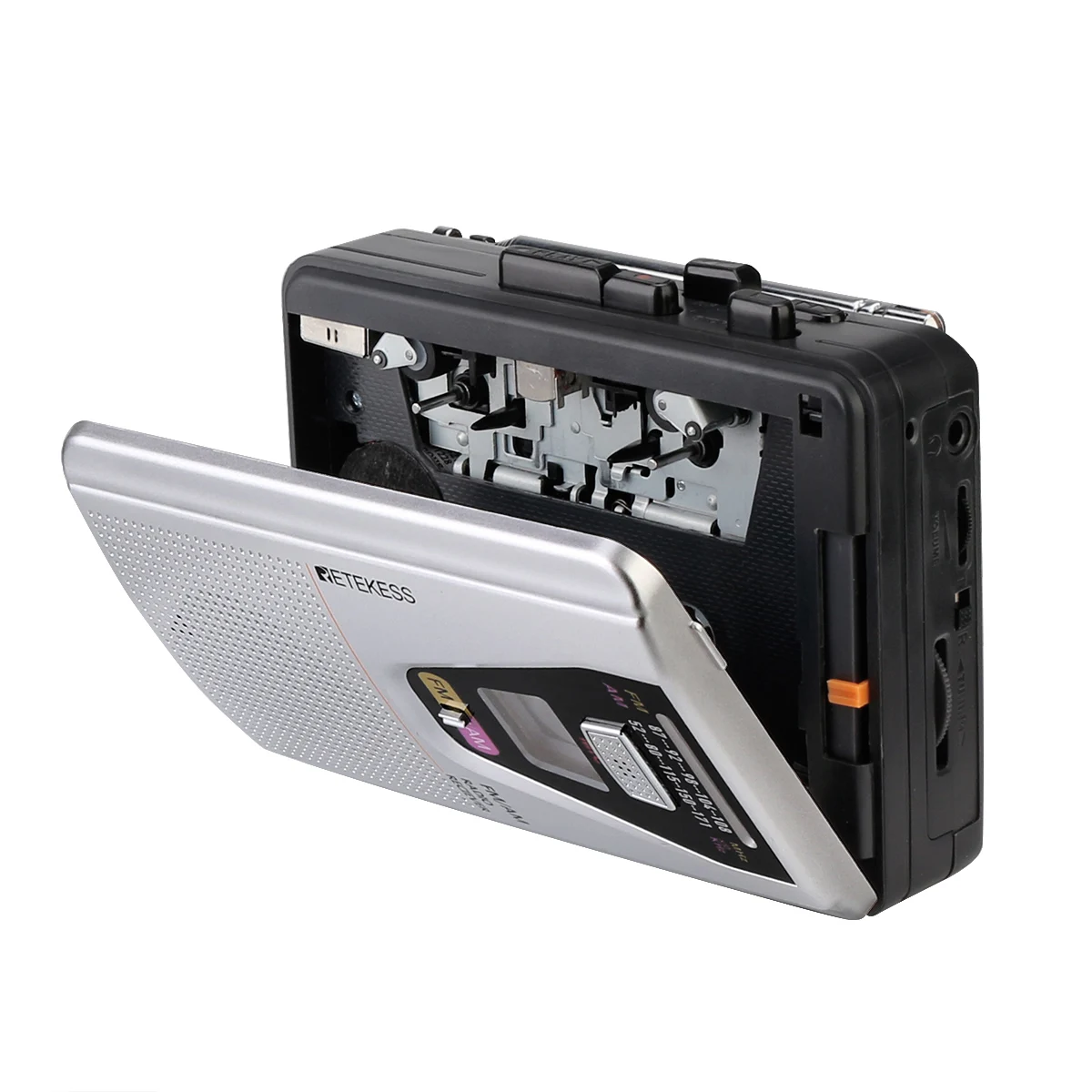 fm am便携式收音机盒式磁带播放录音机和录像带播放循环模式开关retek