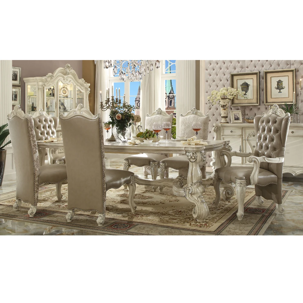 Мебель для домашнего использования, Классический роскошный деревянный столовый набор, роскошный обеденный набор