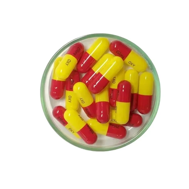 Professional manufacturer #3 3# red yellow empty (hollow ) hard gelatin capsule capsules