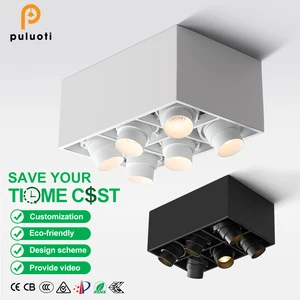 Modern Design Aluminum Cylinder Lamp IP20 Adjustable GU10 30W 48W 60W LED Spotlight New Style Surface Mounted Cylinder Lamp