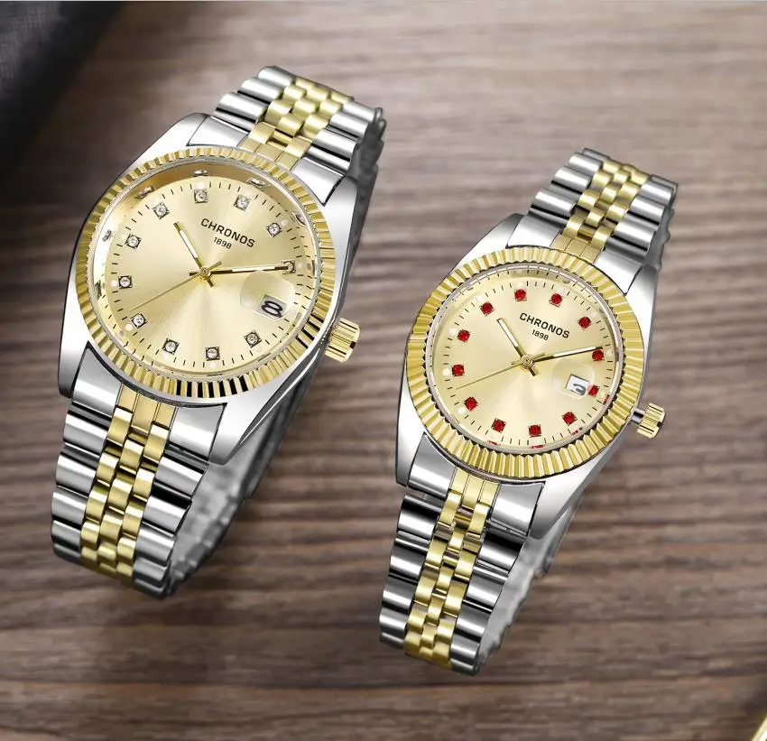 Couple Watch Diamond Women S Watch Luxury Gold Ladylover Stainless Steel Quartz Waterproof Wristwatches For Men Analog Auto Date Buy Watch Diamond Stainless Steel Couple Watches Golden Couple Watch Product On Alibaba Com
