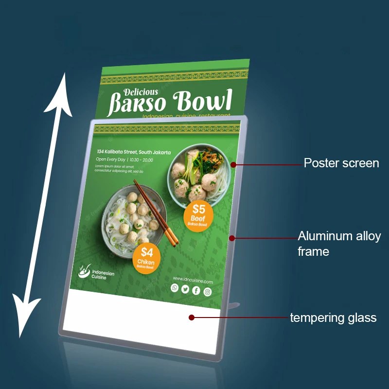 Алюминиевый профиль оснастки рамка меню рекламный светодиодный ультра тонкий световой короб на заказ с оснасткой