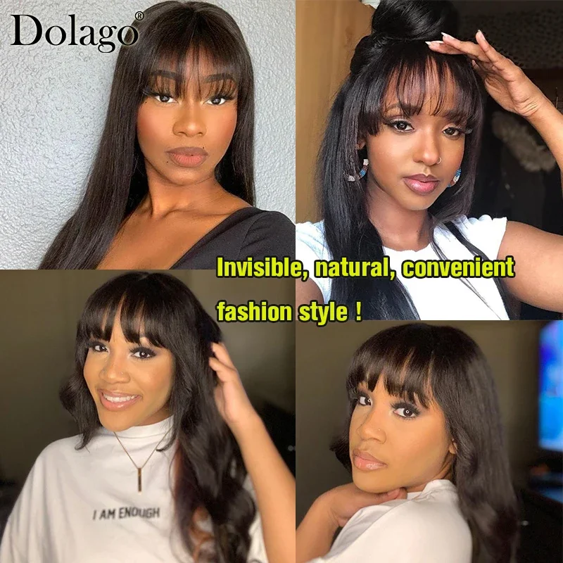 Schweizer HD Lace Bangs Echthaar Fransen Extensions Brasilianisches Echthaar Blunt Cut für Frauen_voghion.com