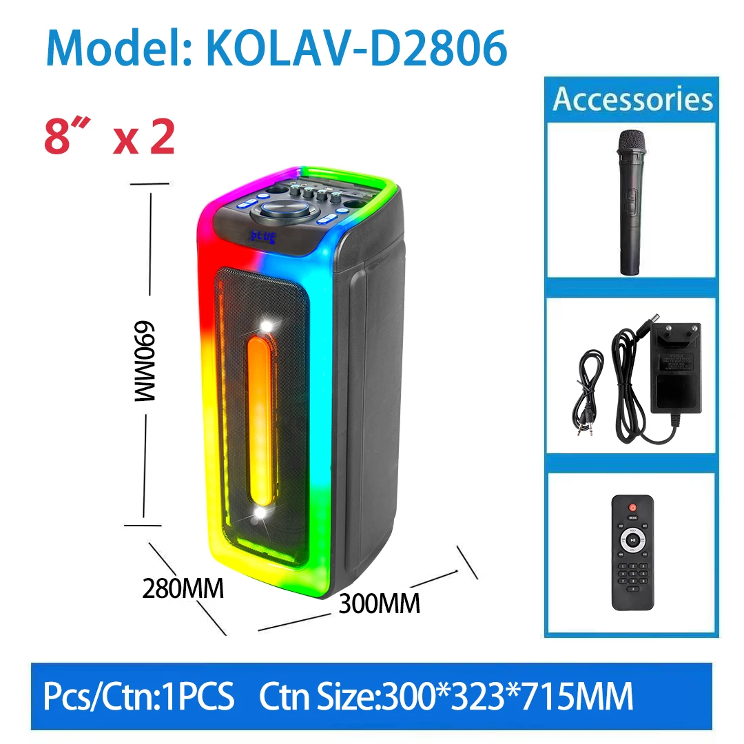 Haut-parleur Rechargeable AILIANG AILIANG KOLAV-D2806