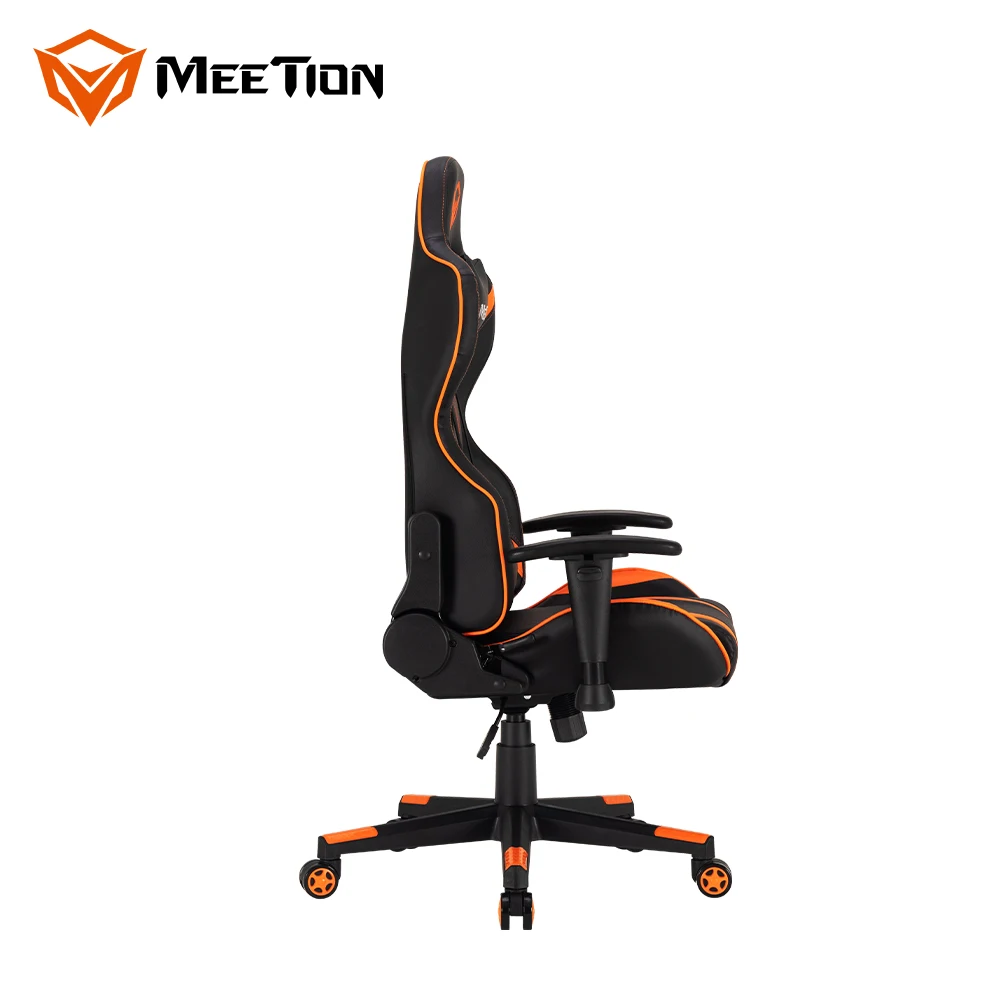 Meetion CHR15 kursi Gaming Pc, kursi kantor murah ergonomis 2D dengan  sandaran lengan, kursi putar kulit Pro Game komputer Pc
