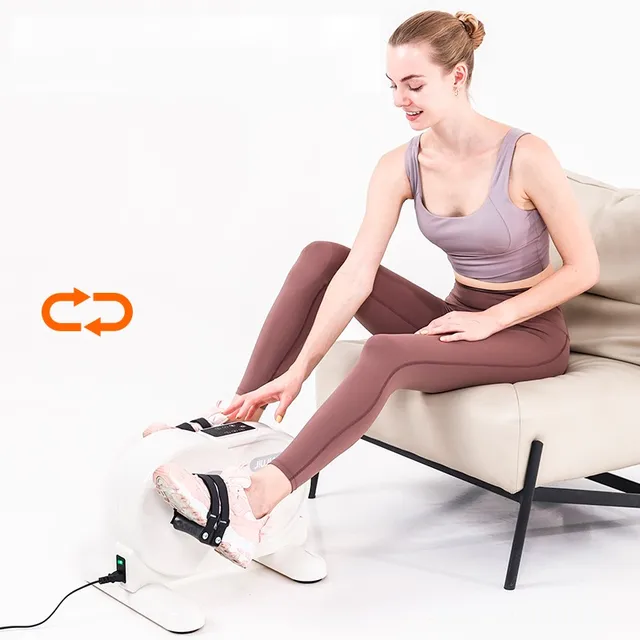 Rehabilitation Workout Indoor  Arms Legs Mini Electric Cycle Training Foot Pedal Exerciser Physical Therapy Pedal  Exercise Bike