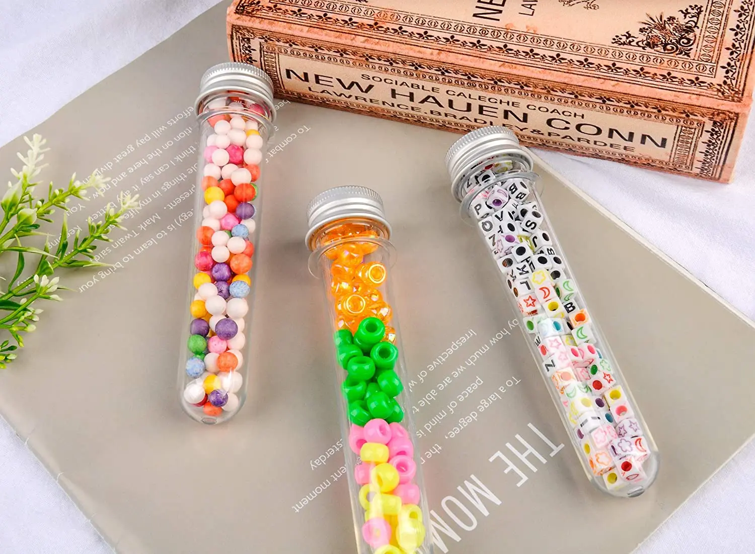 30ml 40ml 50ml 60ml Bath Salt Vials Clear Plastic Test Tubes With Caps ...