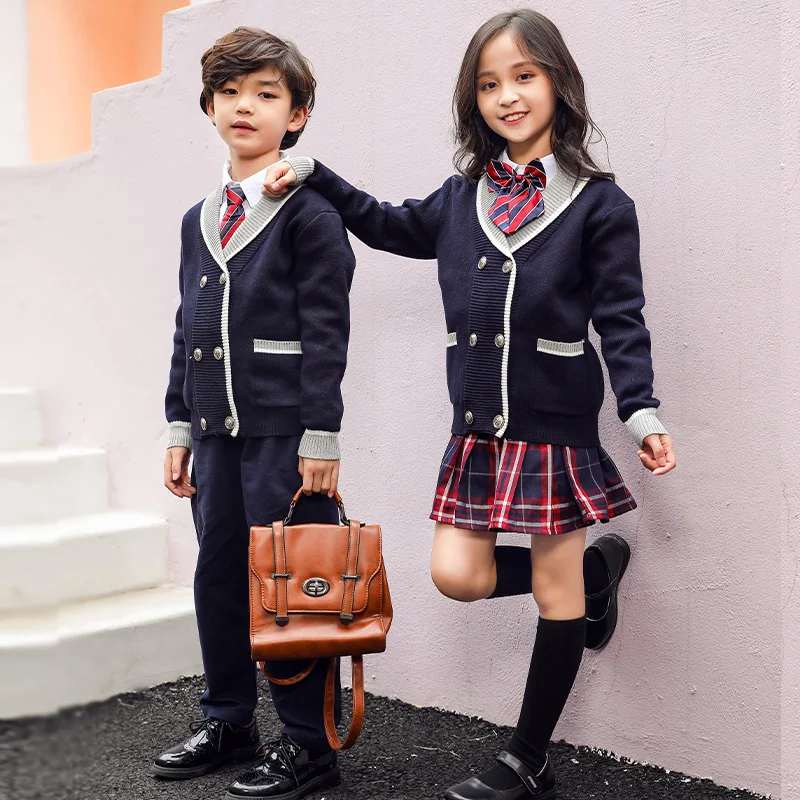 Free Primary School Uniform Samples New Design Customized Primary School Uniform