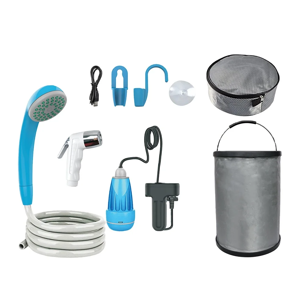 Bathroom Products Water Ablutions Portable Shattaf Muslim Bidet Sprayer With Folding Bucket for Toilet, Traveling, Camping supplier