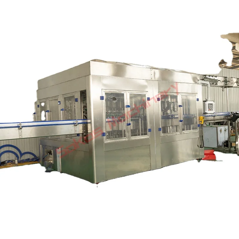 Автоматическая установка для розлива воды с небольшой пружиной