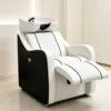 Sitting and lying-white and black ceramic basin