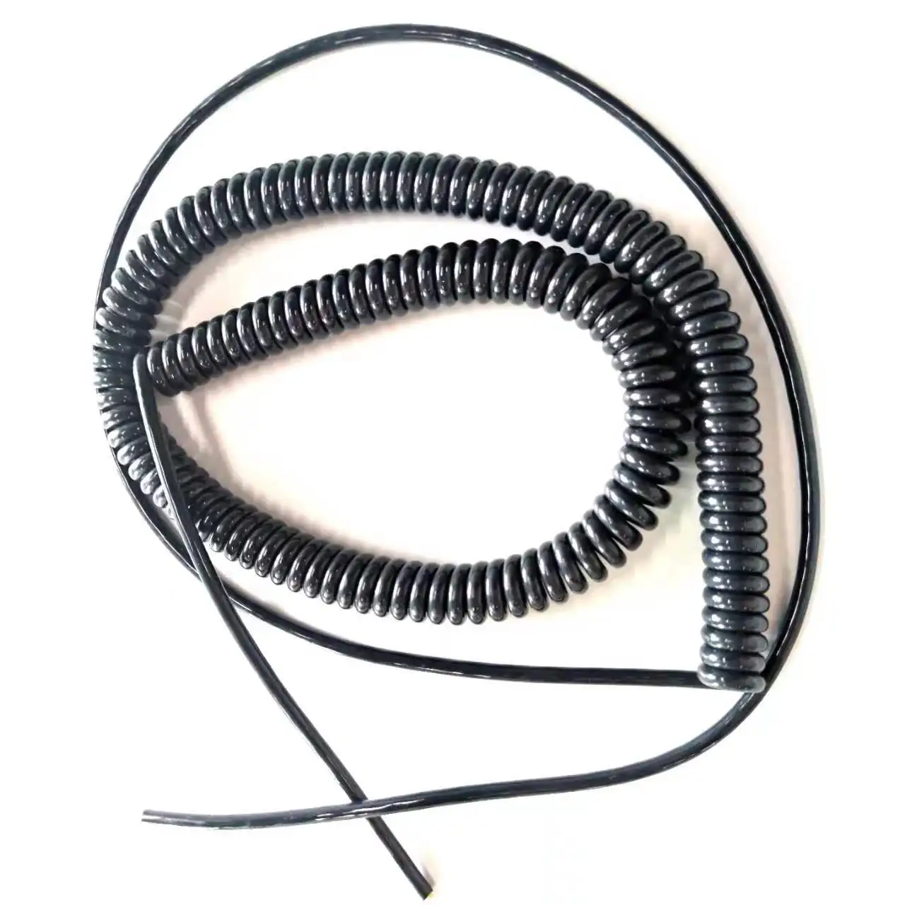 Elastic 2X18AWG Spring Wire Coiled Spiral Cable Electrical Coil Cables Curly Flex Cables