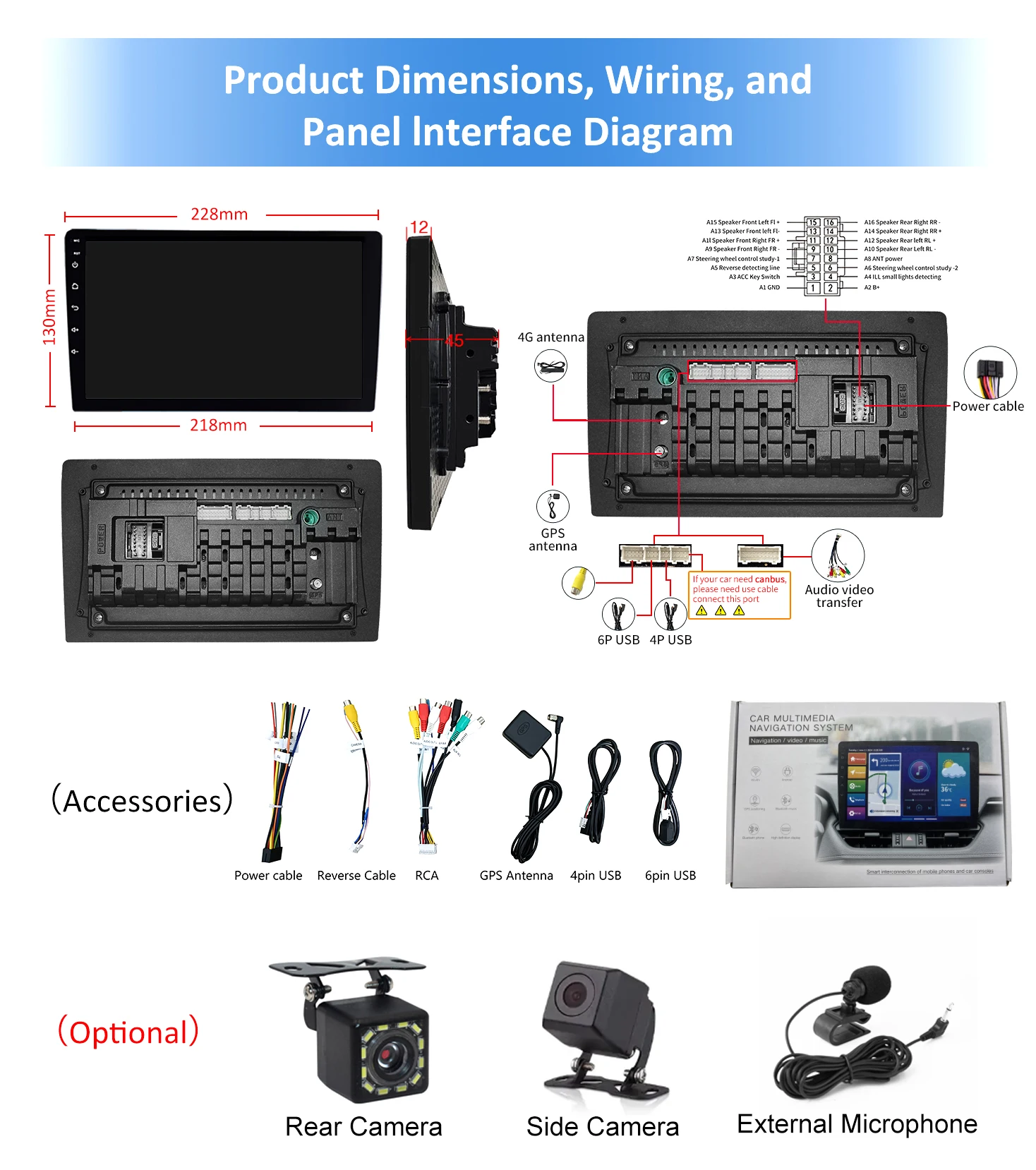 家具 Android Android 11 RK3326S Car Stereo - 9 Inch Touch Screen FM Radio