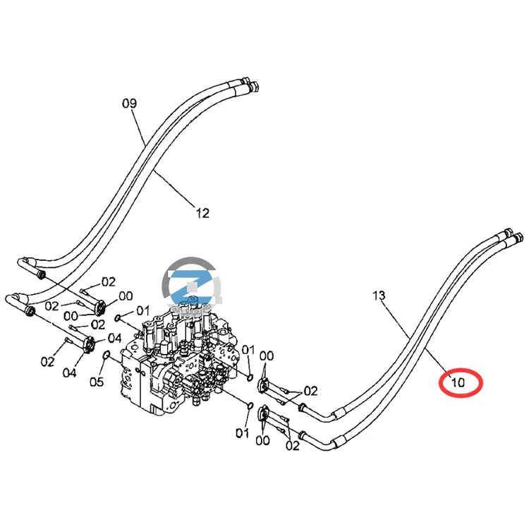日立ZX200-3 ZX210-3用 新品高圧ホース MAIN PIPING 1年保証