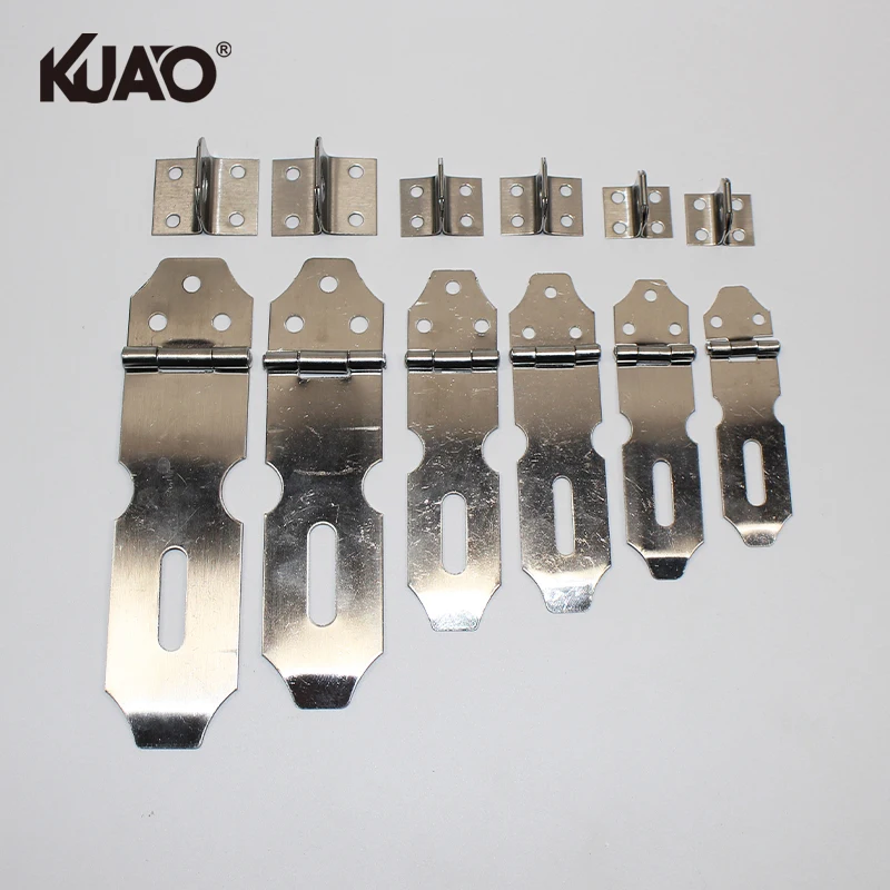 Stainless Steel Padlock Hasp Door Latch Padlock Catch for Door Window Cabinet Pet Cage Crate Fitting Accessories