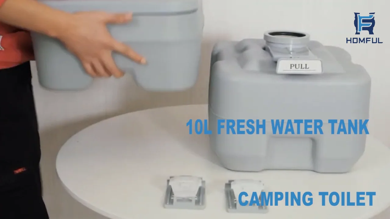 Homful 20l Pt Portable Toilet Marine Rv Boating Caravan Accessory