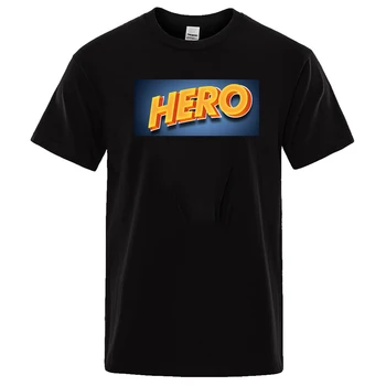 Free Sample 100% hero Cotton T-shirt Plain Assorted Mix Color Size Men's Logo Printing Custom T Shirt