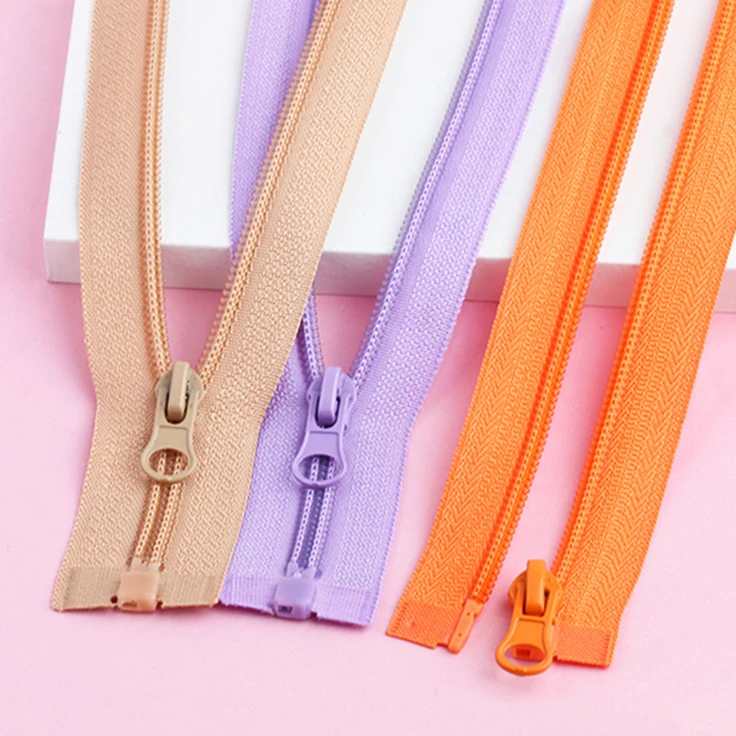 Garment Accessories 5# Open End Thickening Colorful Jackey Plastic Nylon Zipper