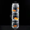 03 - Stackable Fish Tank - Set of Three blue