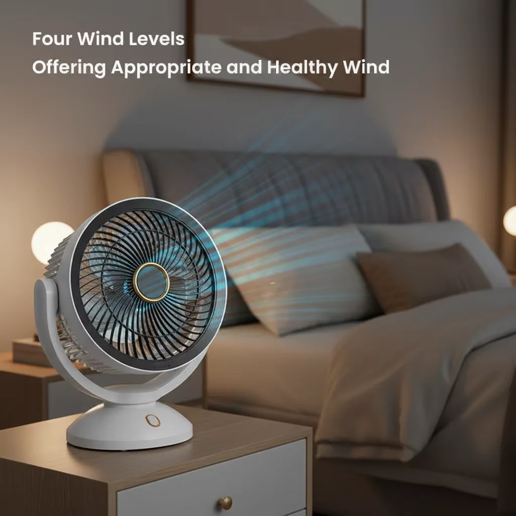 English Portable Clip Fan, USB, Plastic - detail 10