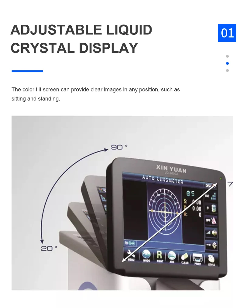 JD-2600A China digital Auto lens meter focimeter lensmeter with uv blue light measure Lensometro
