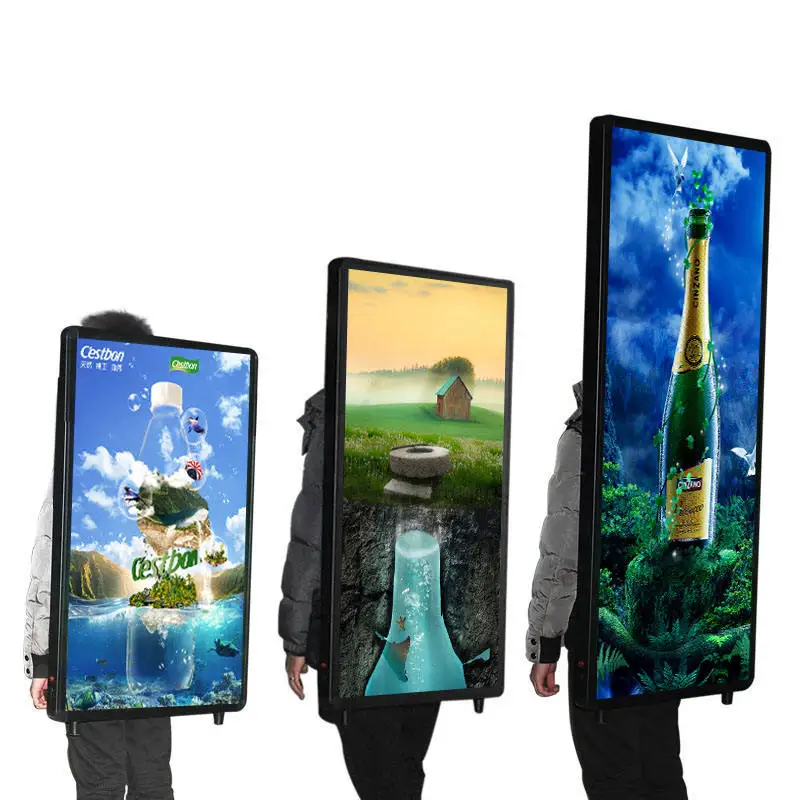 Led Digital Walker Billboard Backpack Walking Human Advertising for Outdoor Light Box