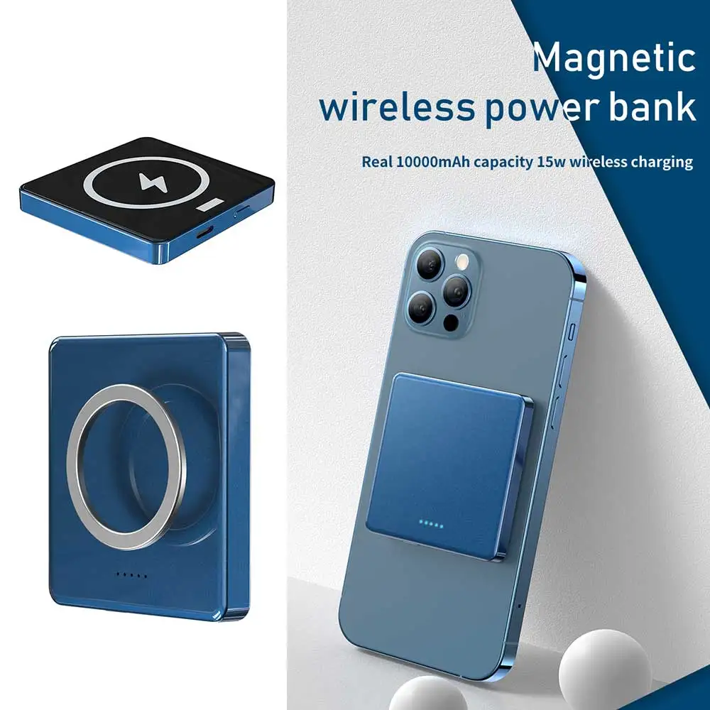 Горячая продажа IPSKY Mini 20 Вт PD 15 Вт Магнитная Беспроводная зарядка 5000 мАч Внешний аккумулятор Портативные банки питания 10000 мАч магнит powerbank