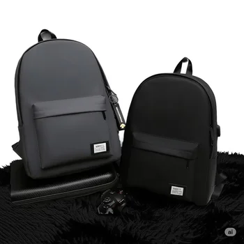 Customized Waterproof Double Room Backpack for Primary Secondary Students Polyester Lining Printed Logo for  School