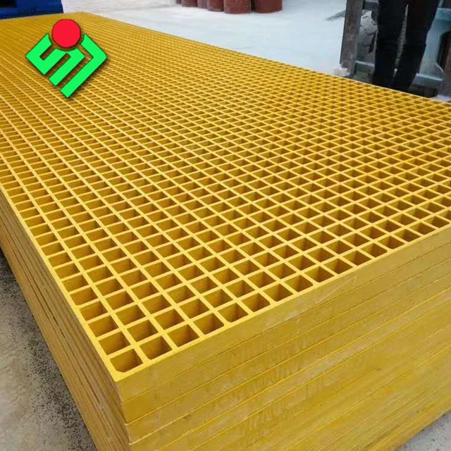 FRP Composite Fiberglass High Quality Anti-Slip Waterproof Indoor Floor Grating Platform Molded for Car Wash
