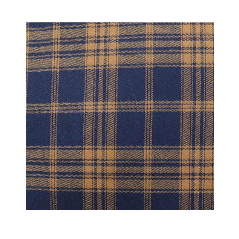 Полиэстер хлопковая ткань фланель оптовая продажа ретро матовая клетчатая осенне-зимняя рубашка костюмы модная с принтом на заказ