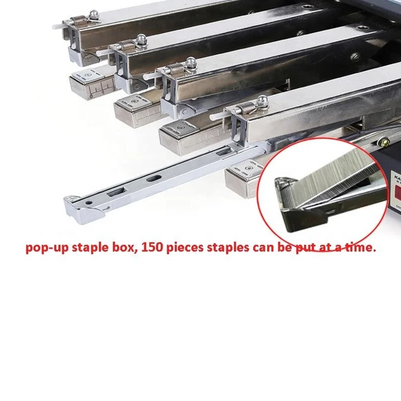 Smart Sensor Electric Stapler Machine Double Head Automatic Book Comb Binding Sewing Automatic Heavy Duty Stapler Industrial