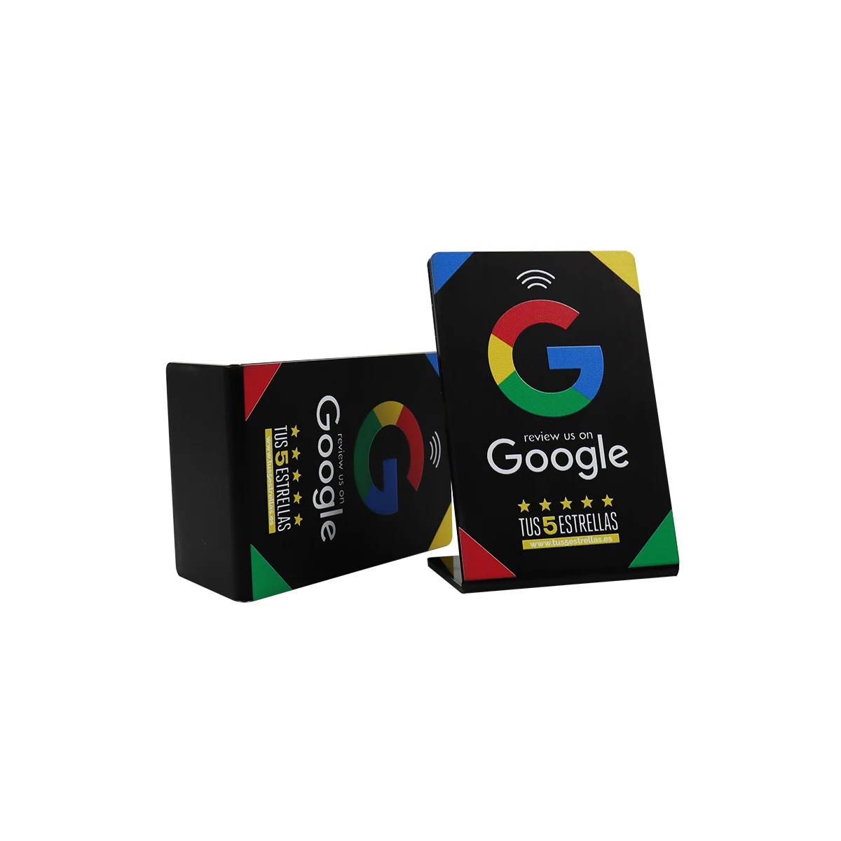 NFC Table Display QR Code Scanning Spot Wholesale Google Review Menu RFID NFC Stand Tabletop Menu Display Stand