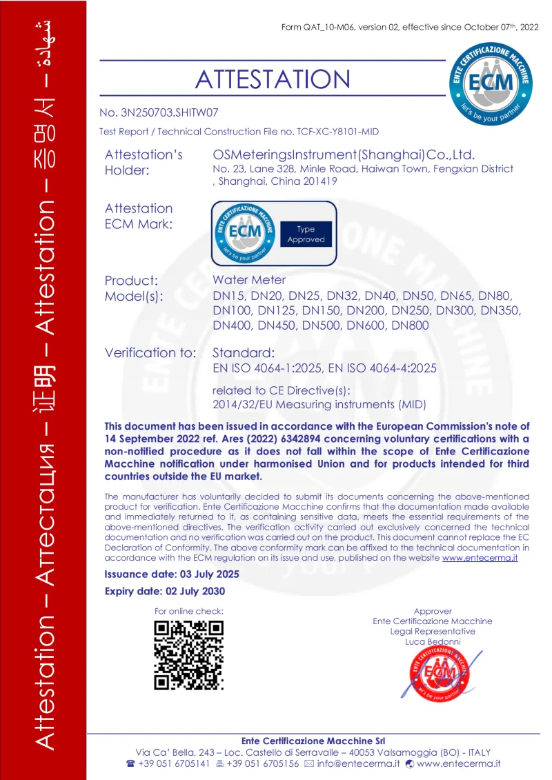 Pressure Equipment Directive Certificate