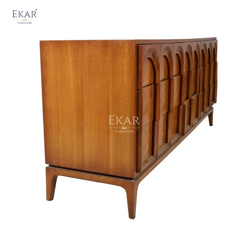 product modern solid wood dining room sideboard multi layer storage cabinet suitable for kitchen and home-63