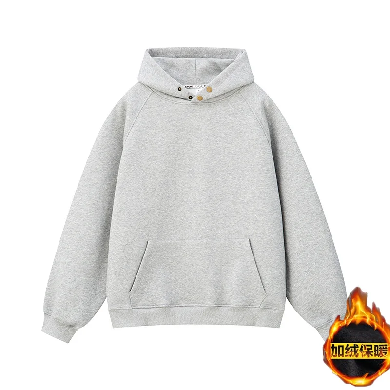 Wholesale Cotton Vintage Men Boxy Hoodie High Quality Custom Mens