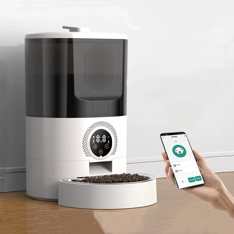 Hot Selling Pet Smart Feeder Timing Quantitative Remote Automatic 5L Large Capacity Cat and Dog Feeder Pet Products details